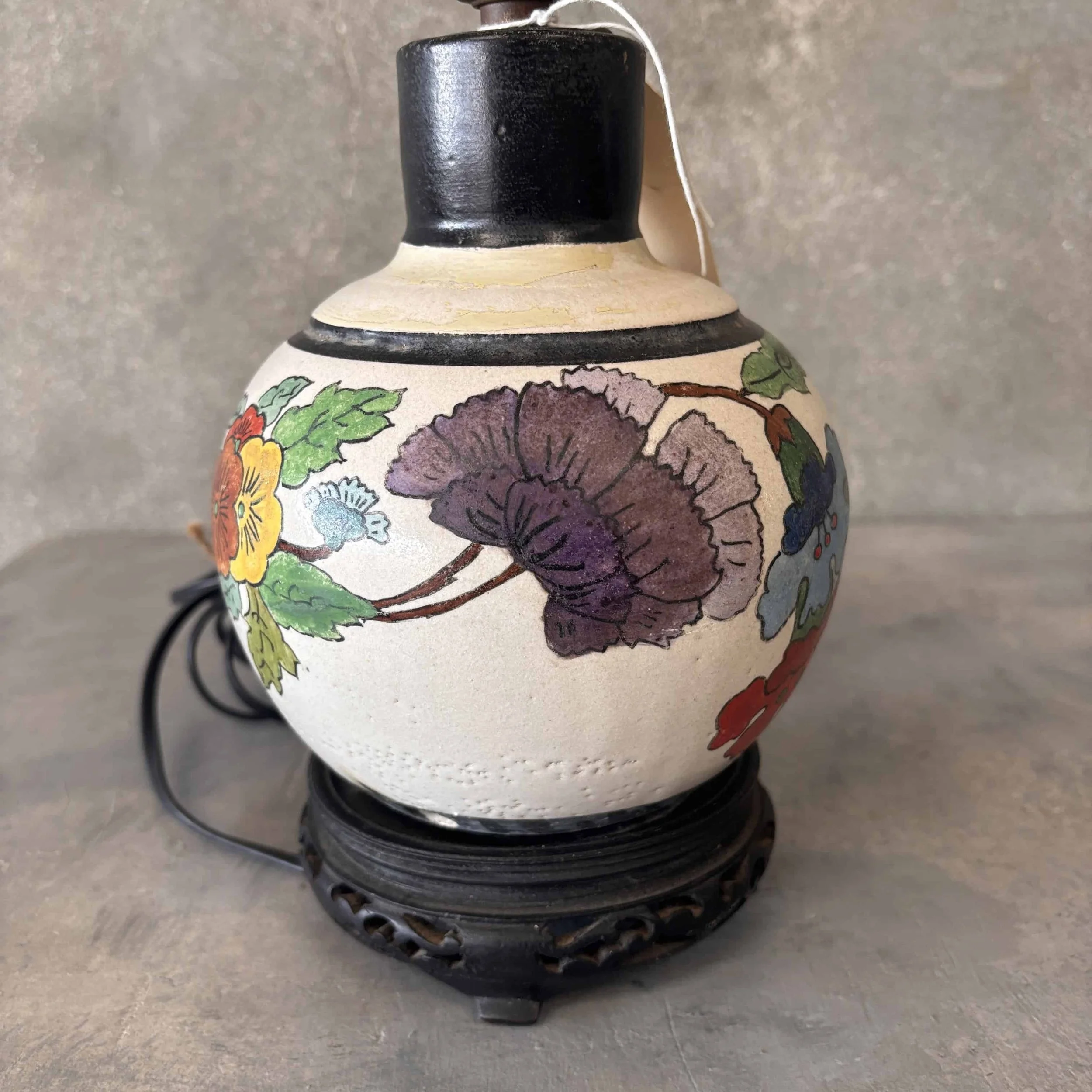 Bauer Pottery Artist Painted Lamp 5.jpg