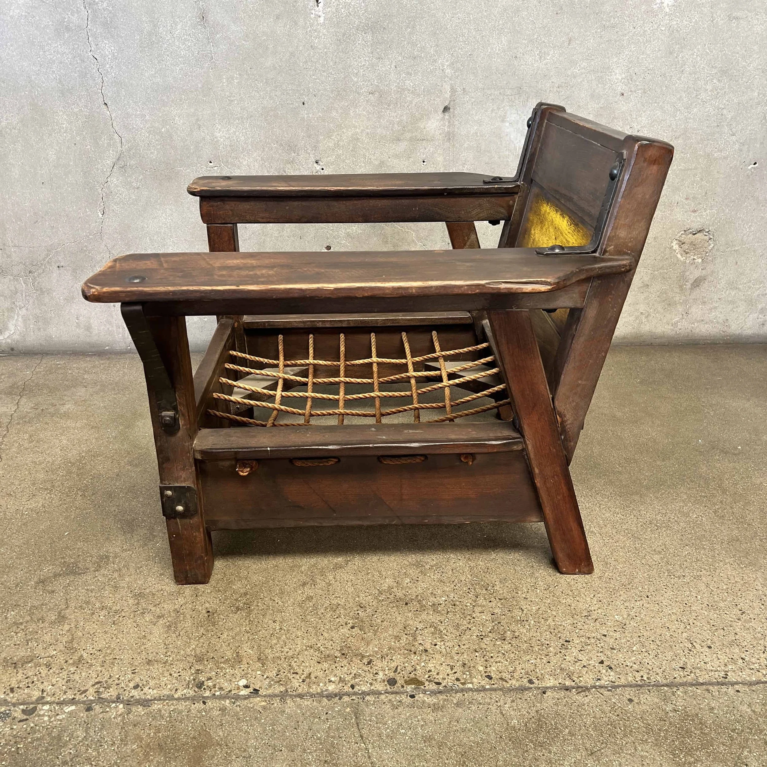 Early Monterey Club Chair Circa 1928-1930 - Rope Seat4.jpg
