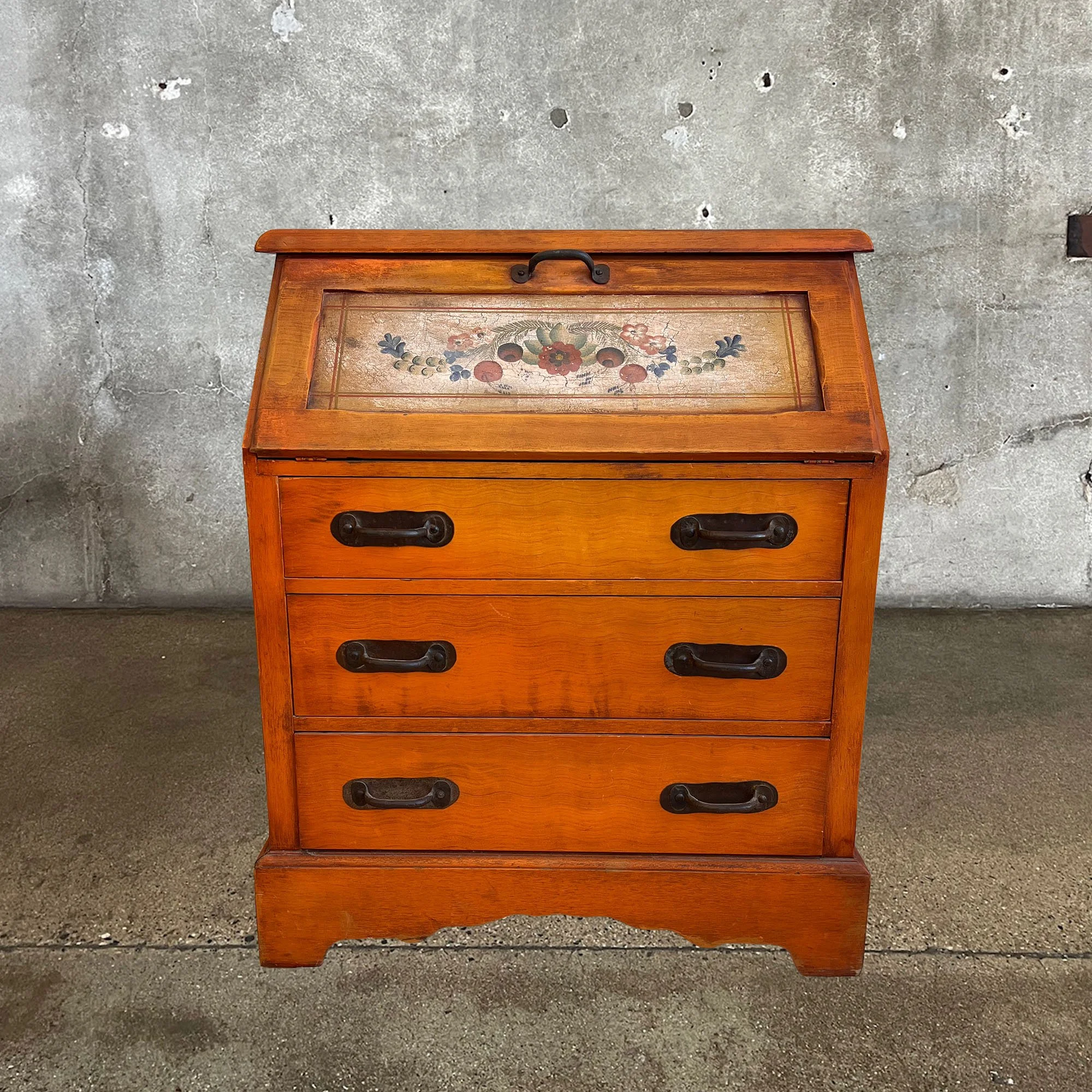 Monterey Furniture Rare Orange Drop Front Secretary Desk