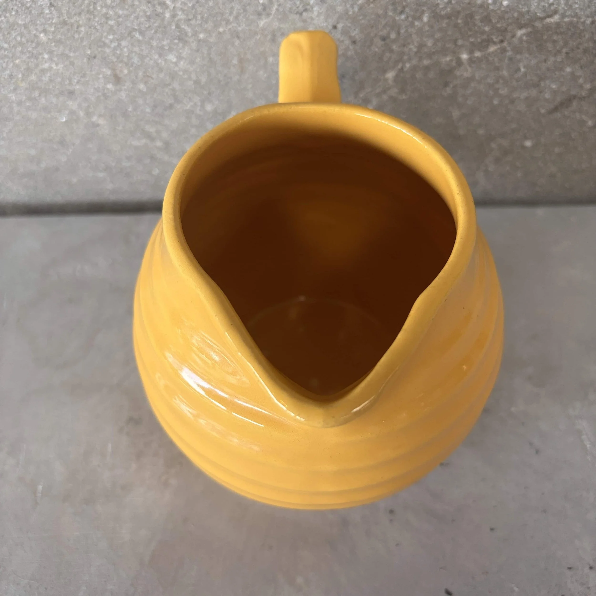 Yellow Bauer Ringware Pitcher 2.jpg