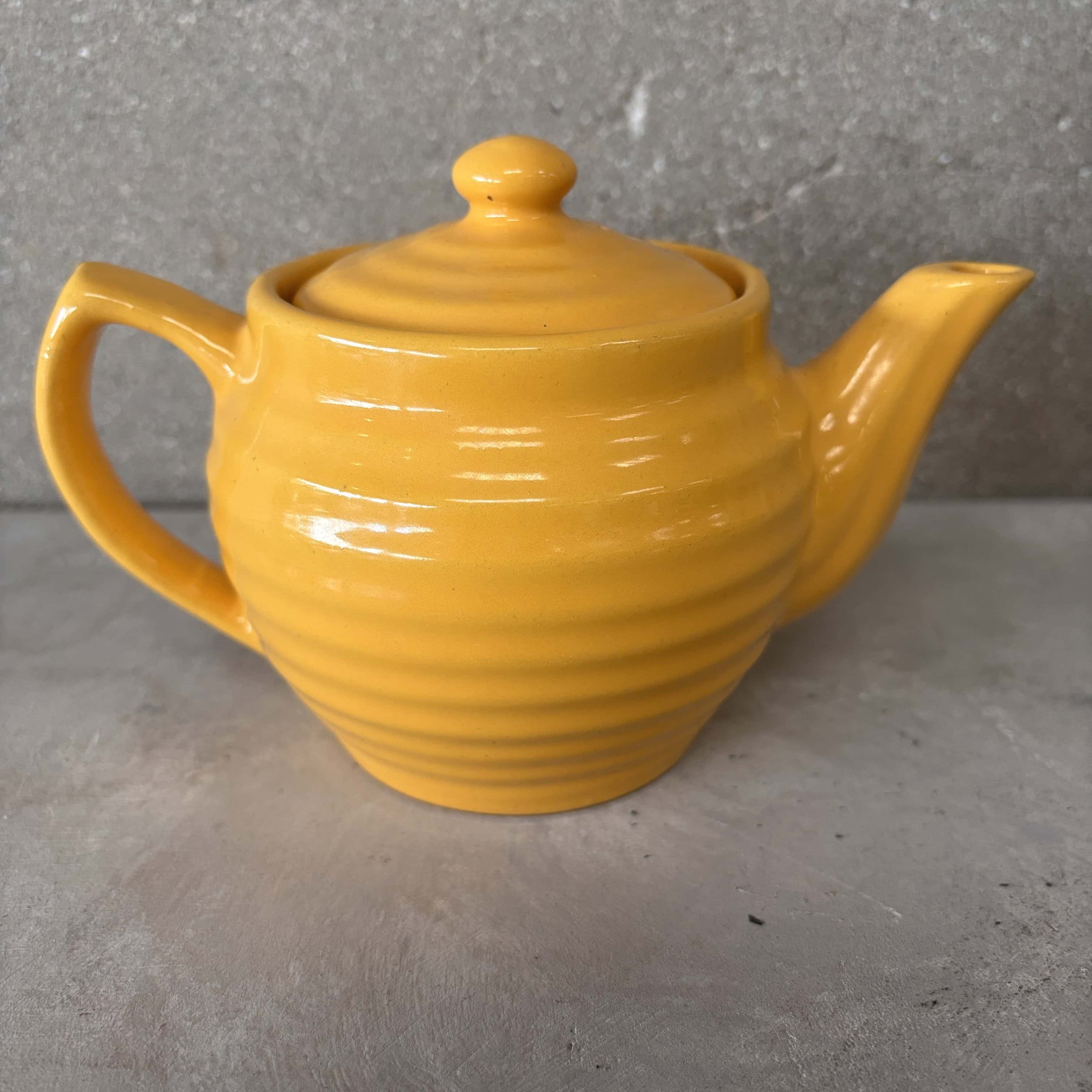 Bauer Ringware Mini Yellow Teapot