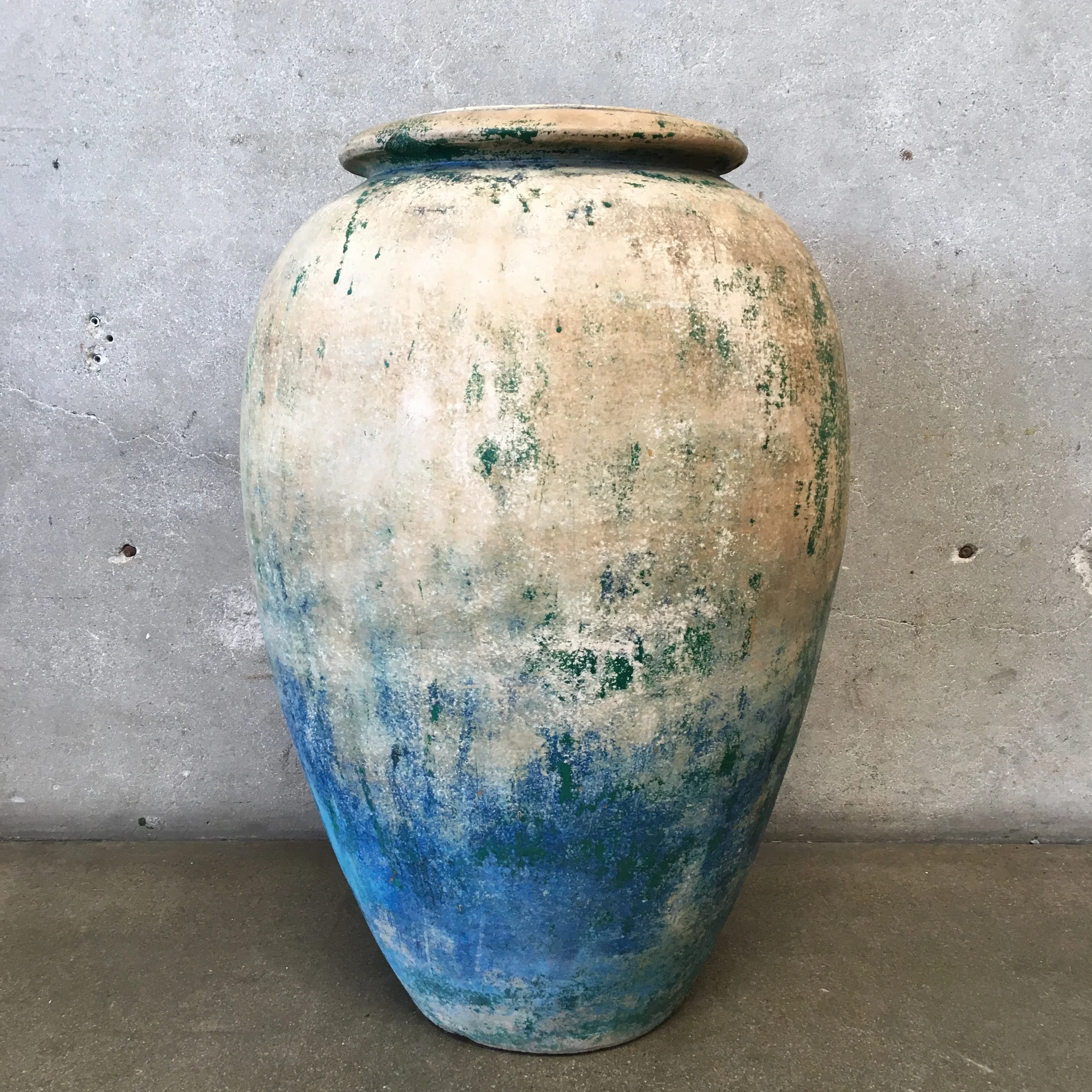 Massive Italian Terra Cotta Garden Oil Jar 1.webp