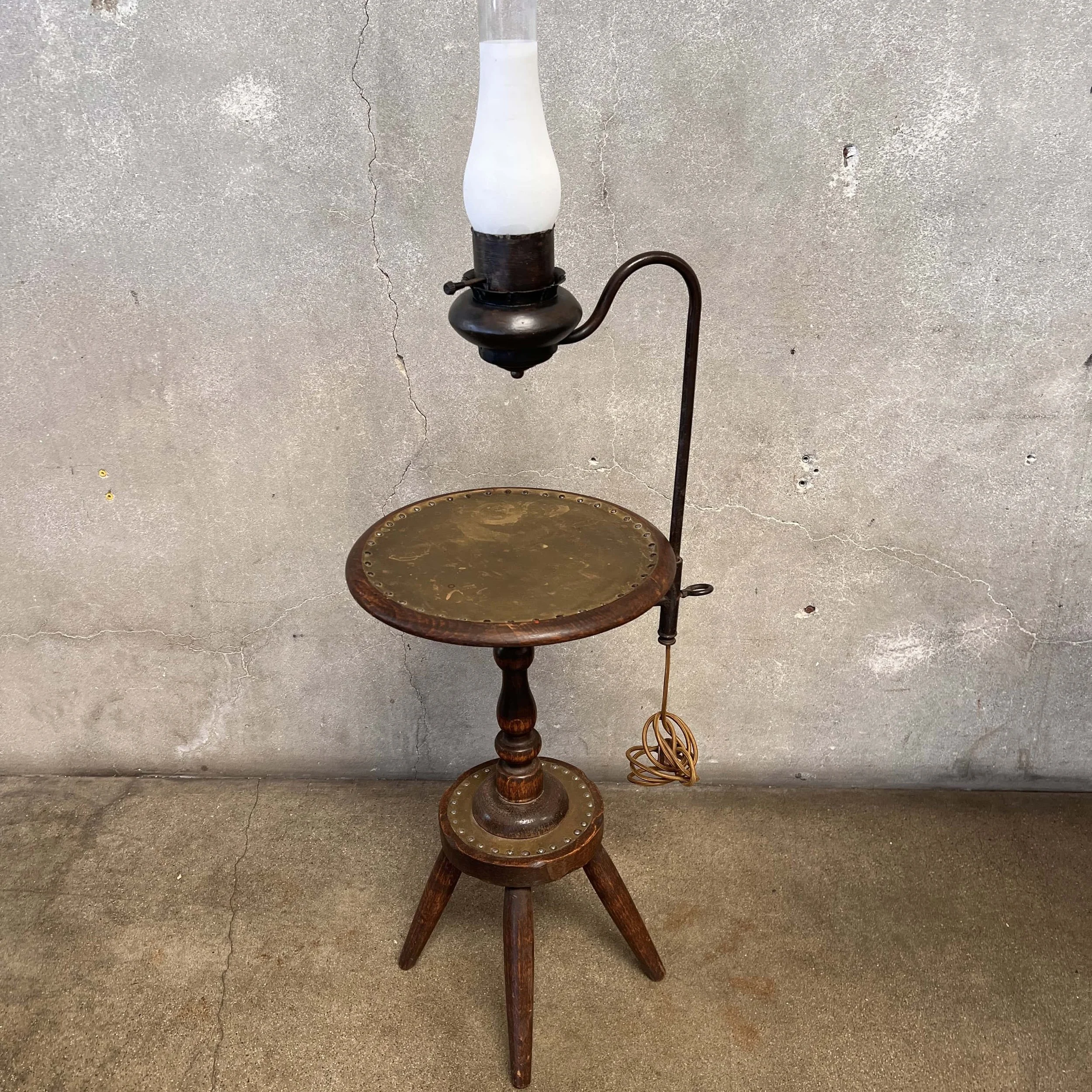 Monterey Furniture Early Lamp Table With Brass Details2.jpg