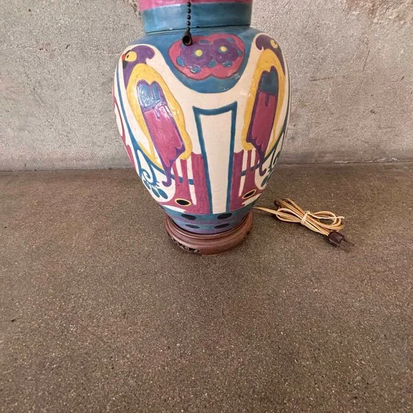 Art Deco Hand Painted "Ginger Jar" Lamp 4.jpg