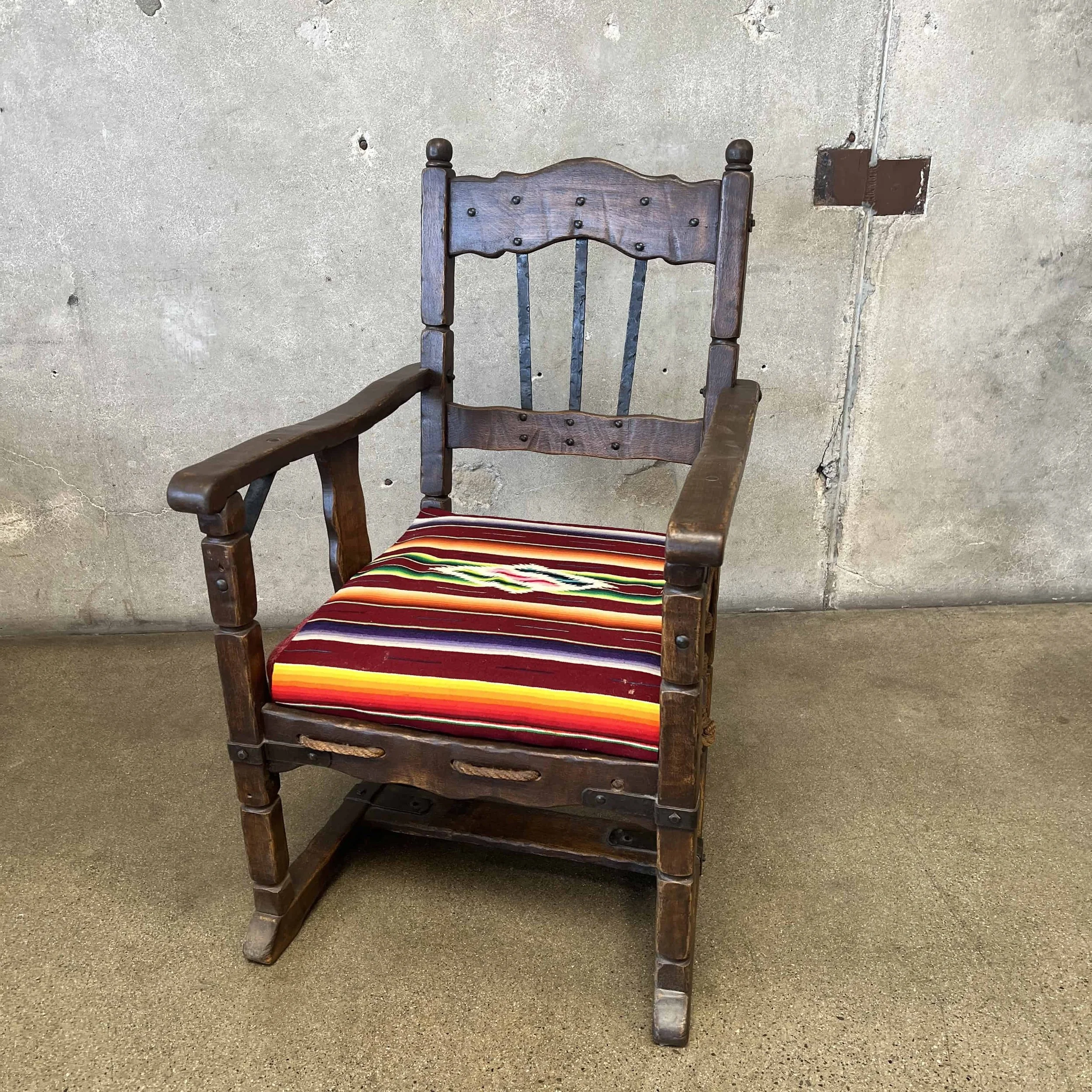 Early Monterey Furniture Arm Chair Rope Seat1.jpg