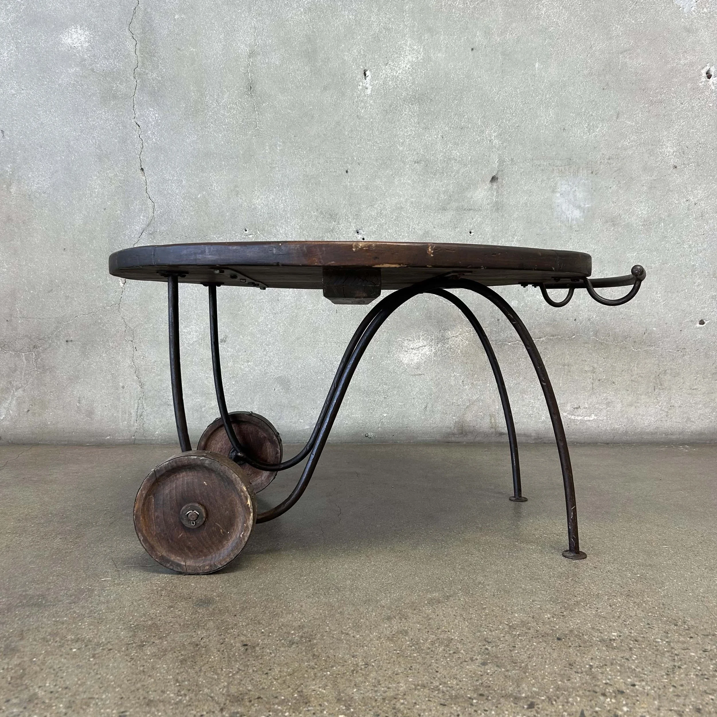 Monterey Furniture 1930's Rare Rolling Cart Coffee Table4.jpg