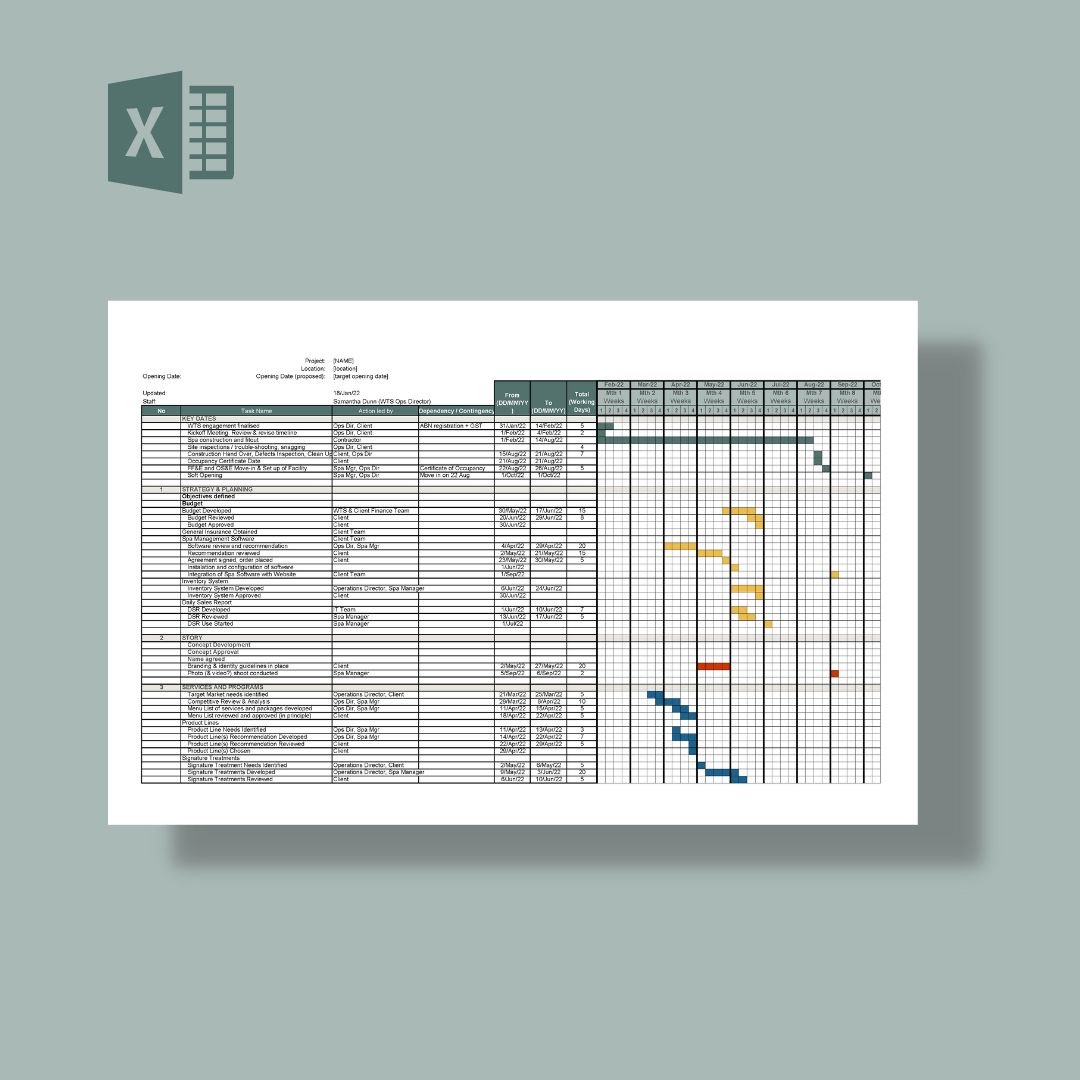 CONTENT CALENDAR TEMPLATE