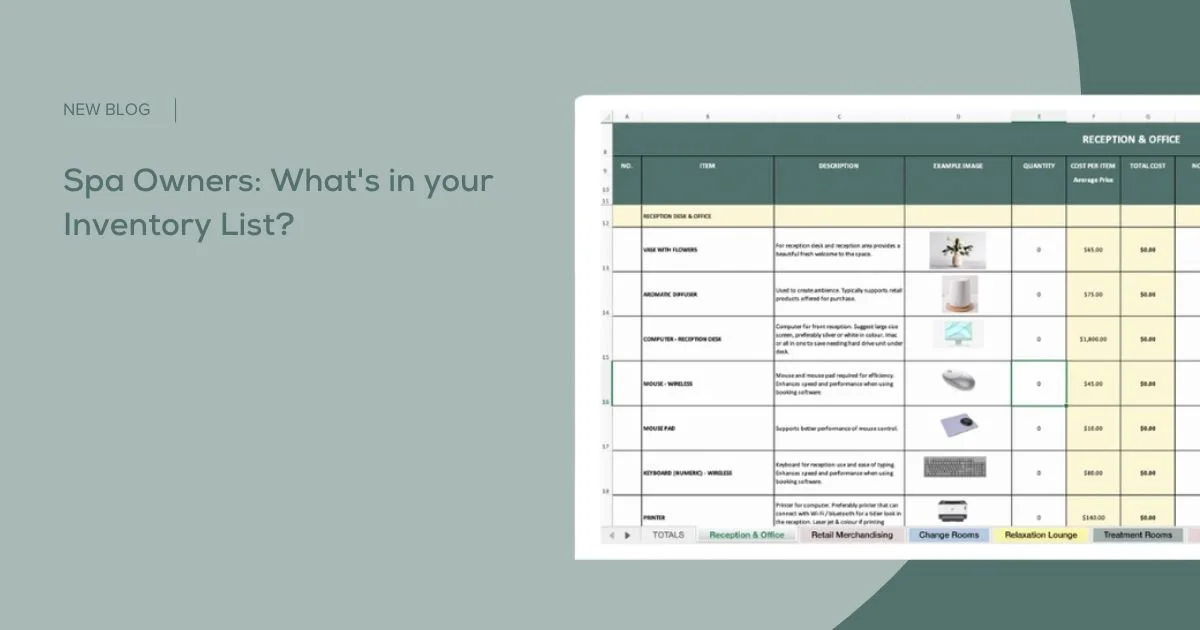 SPA OWNERS: WHAT'S IN YOUR INVENTORY LIST?