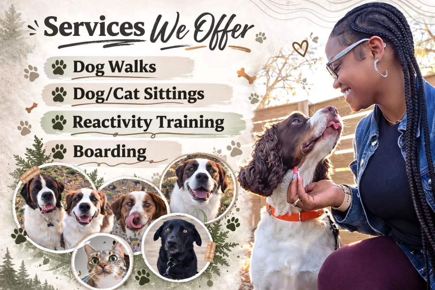 At Ree&rsquo;s Rescues, every visit is intentional.
We don&rsquo;t just burn energy &mdash; we build confidence, reinforce good leash manners, and work through reactivity with calm, structured guidance.
✨ Professional &amp; reliable
✨ Training-minded