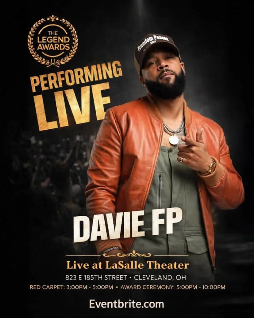 Davie FP Set to Perform Live at The Legend Awards in Cleveland, 4/26
