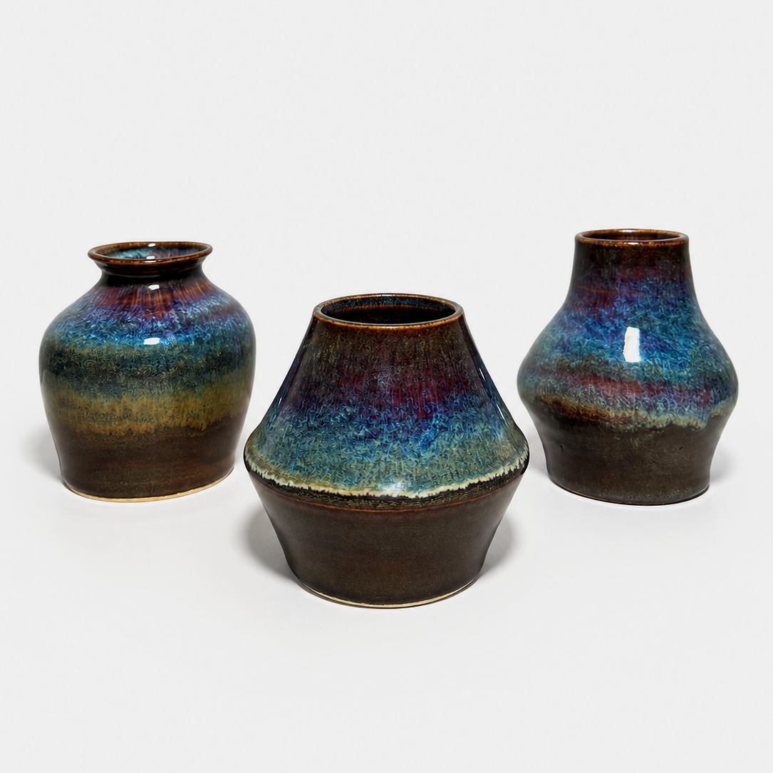 Indigo Earth Bud Vase