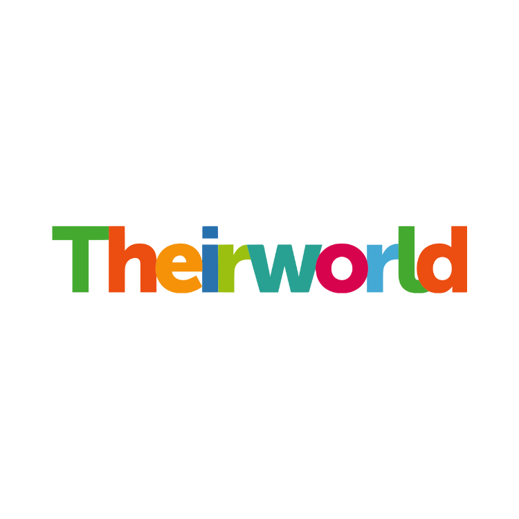 Colorful text that reads 'the world' in various colors and font sizes.