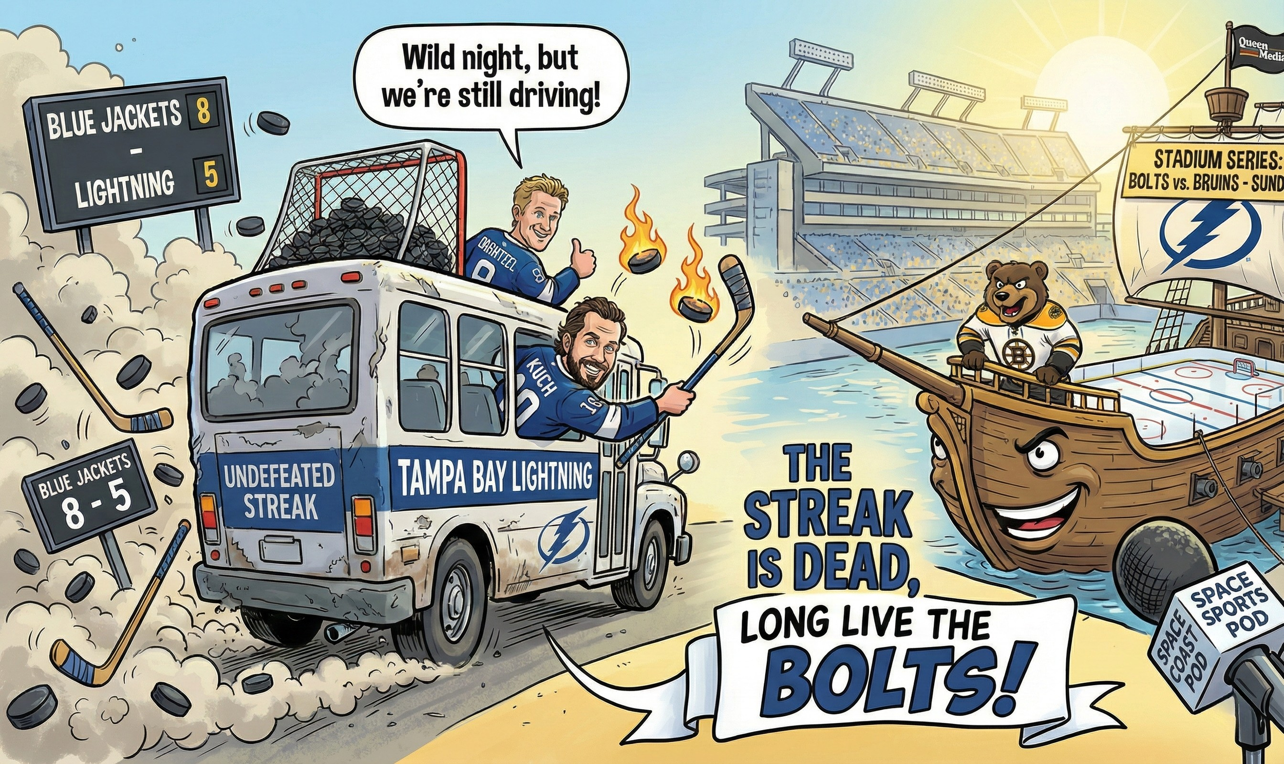 The Streak is Dead, Long Live the Bolts: Why a Wild Night in Columbus Shouldn’t Dim the Shine on Tampa Bay’s Season