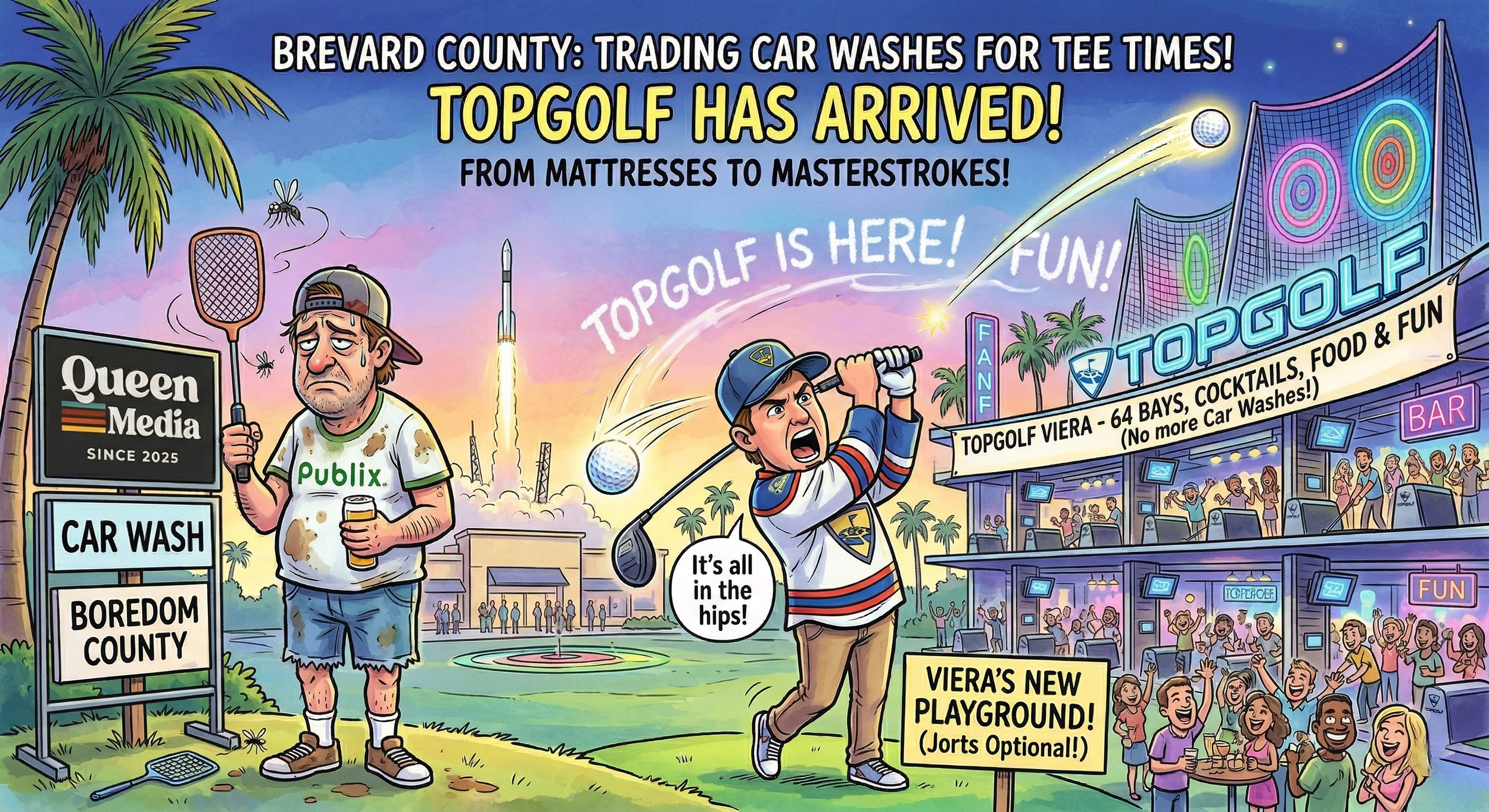 Trading Car Washes for Tee Times: Topgolf Brings the Party (and the Jorts) to Brevard