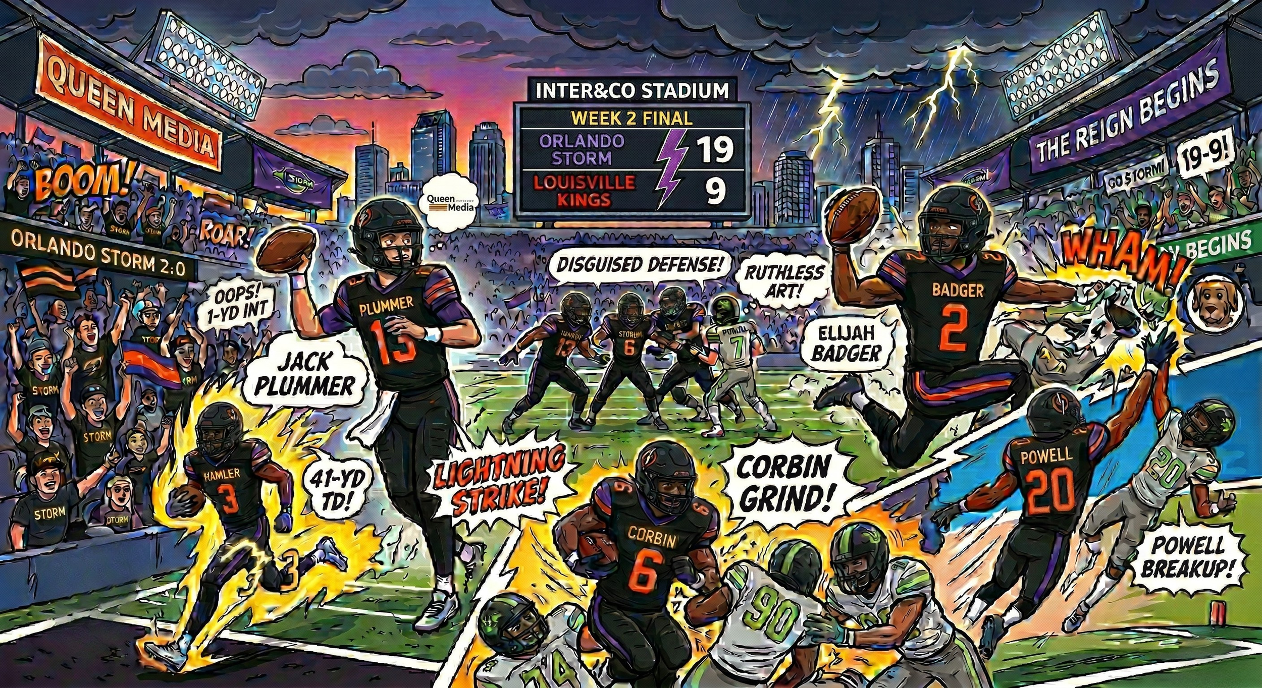 The Reign Begins: Orlando Storm Suffocate the Kings in a 19-9 Week 2 Masterclass