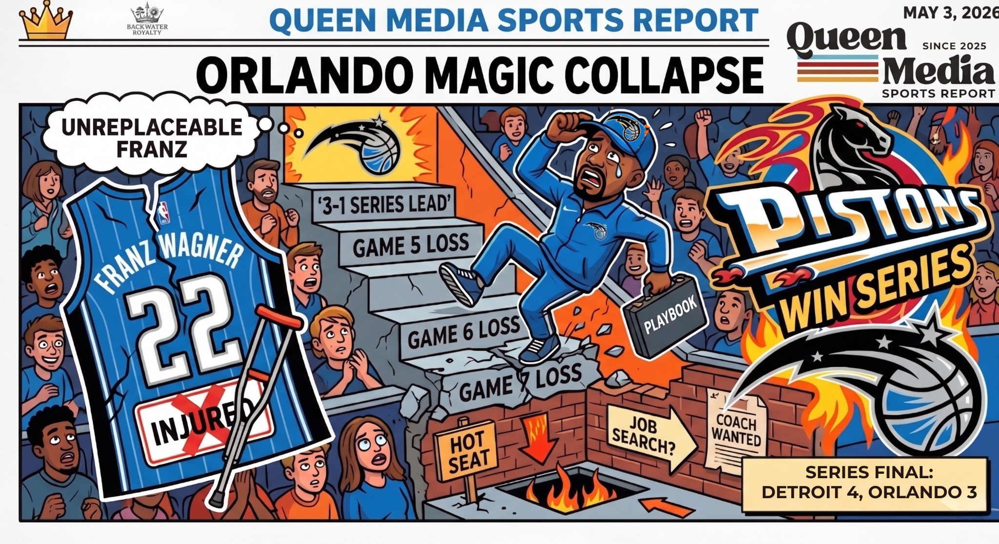 The Magic’s Disappearing Act. Orlando falls in game 7. 