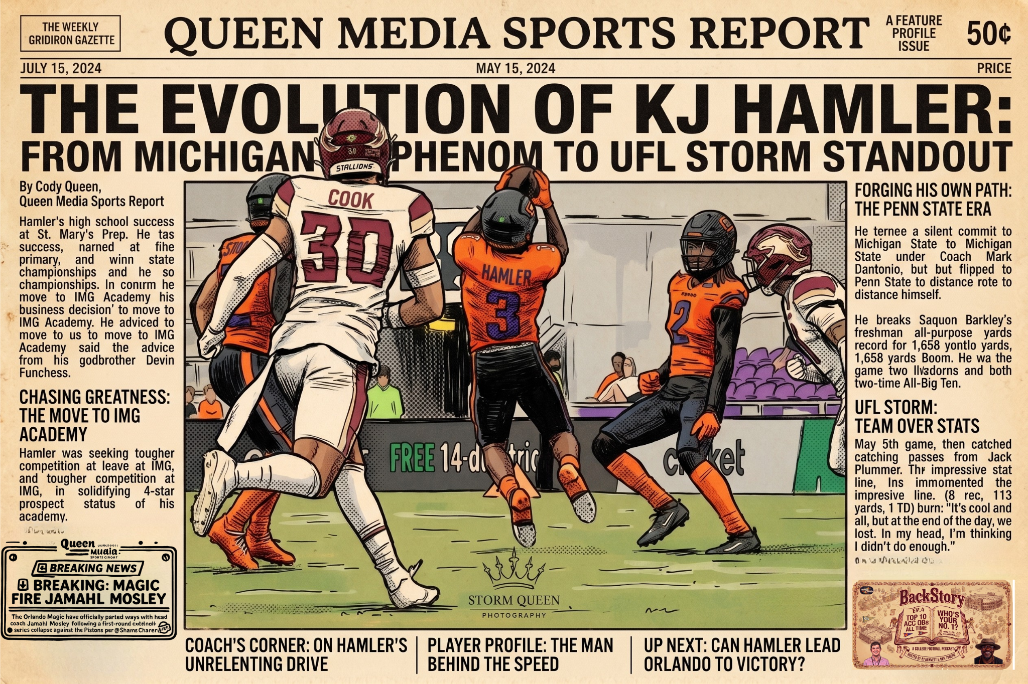 The Evolution of KJ Hamler: From Michigan Phenom to UFL Storm Standout