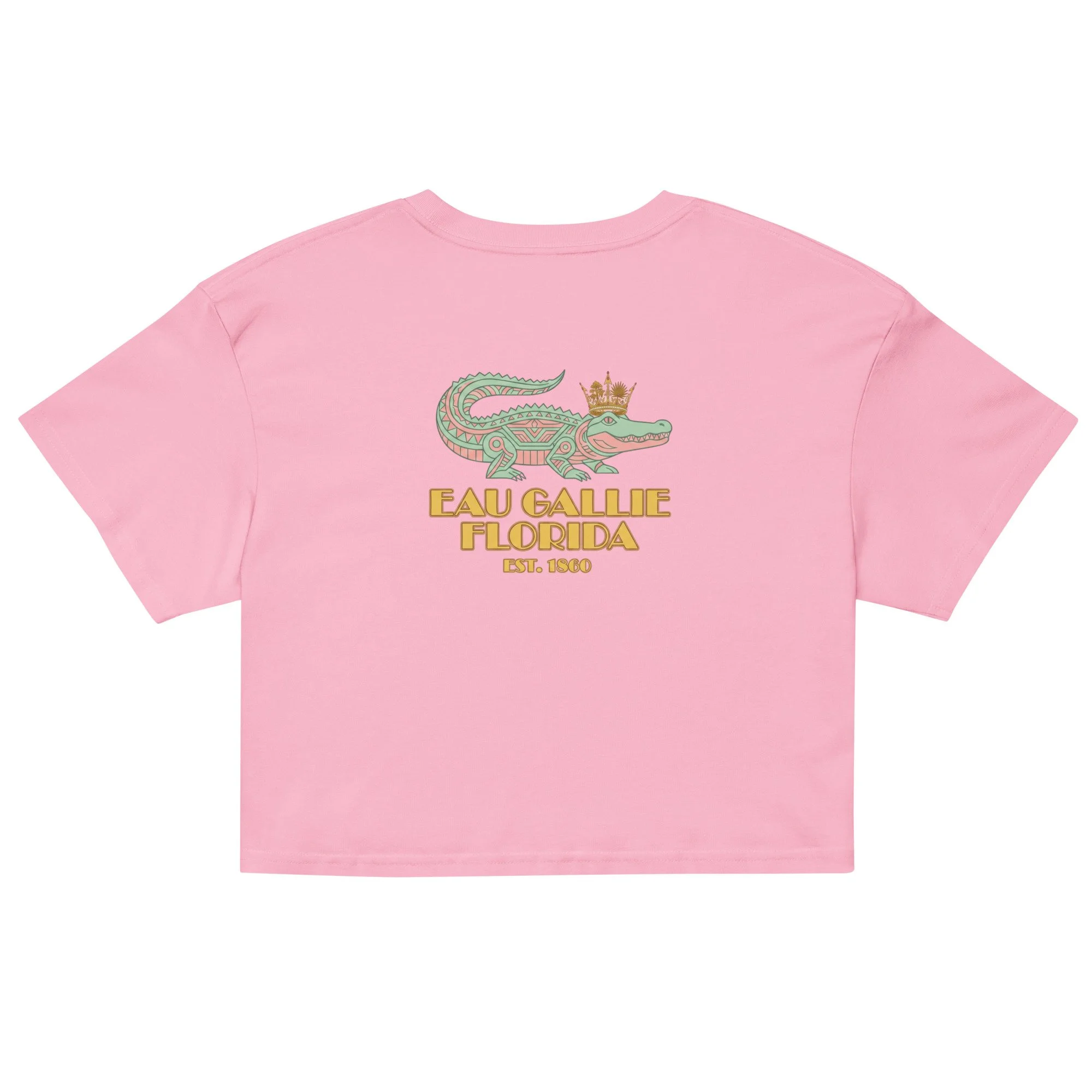 Women’s Crowned gator Backwater Royalty Crop Top