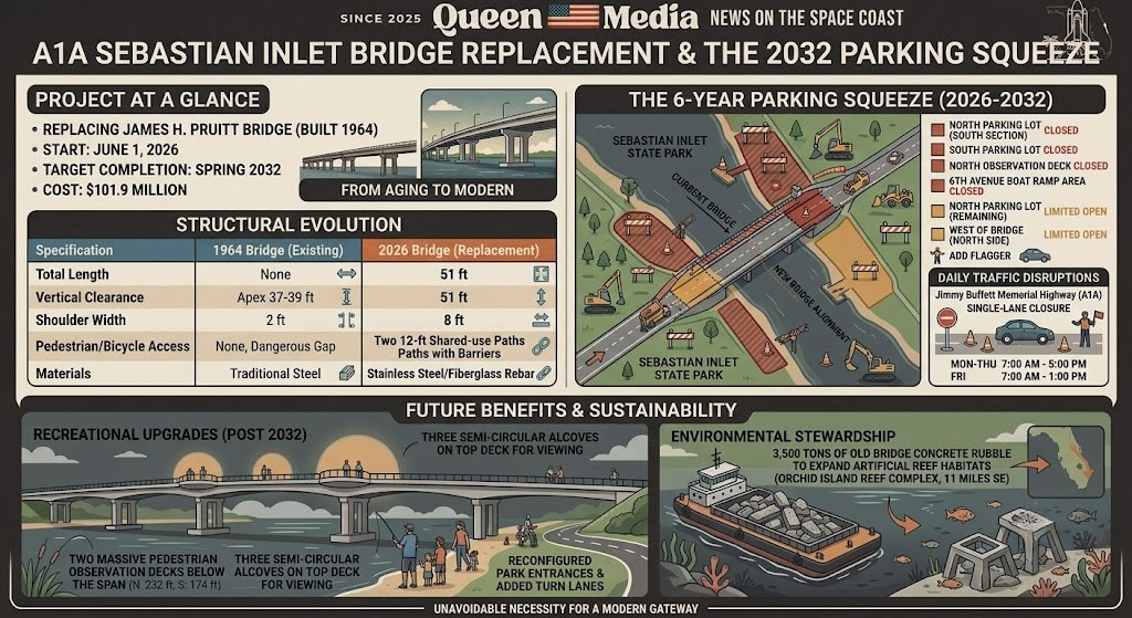 The A1A Sebastian Inlet Bridge Replacement and the 2032 Parking Squeeze
