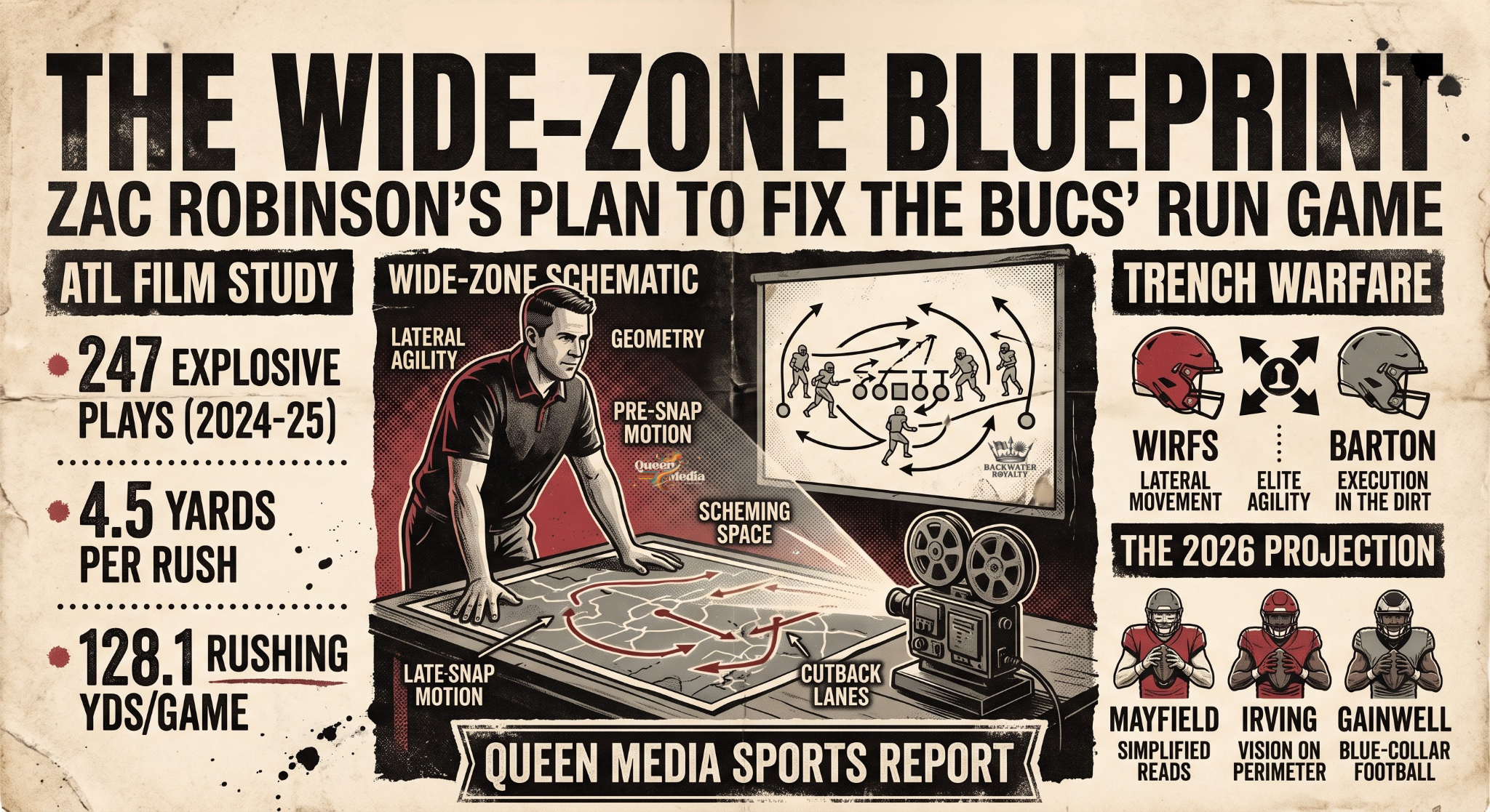 Zac Robinson’s Wide-Zone Transition: A Falcons Film Study