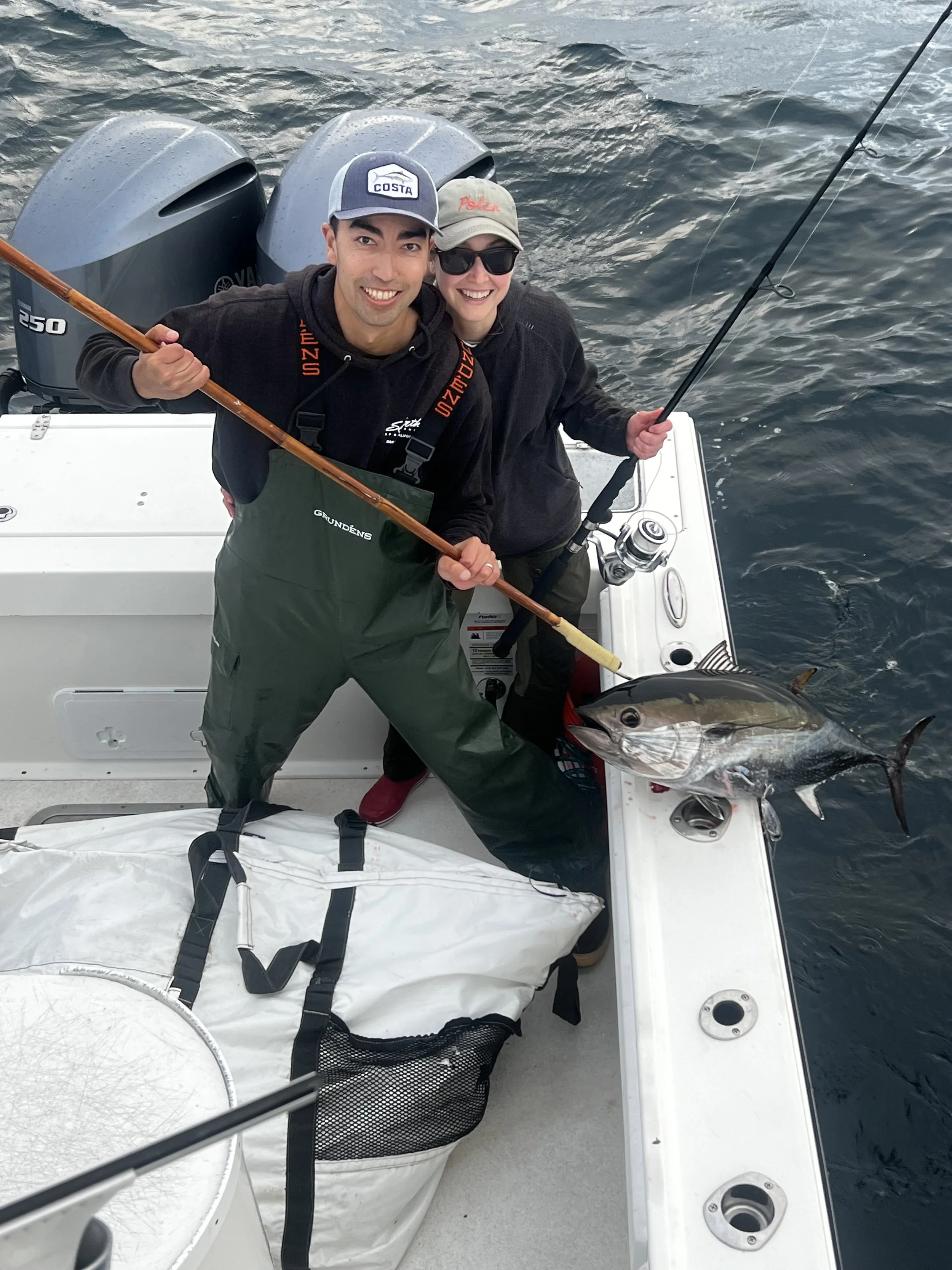 Bluefin tuna on a popper