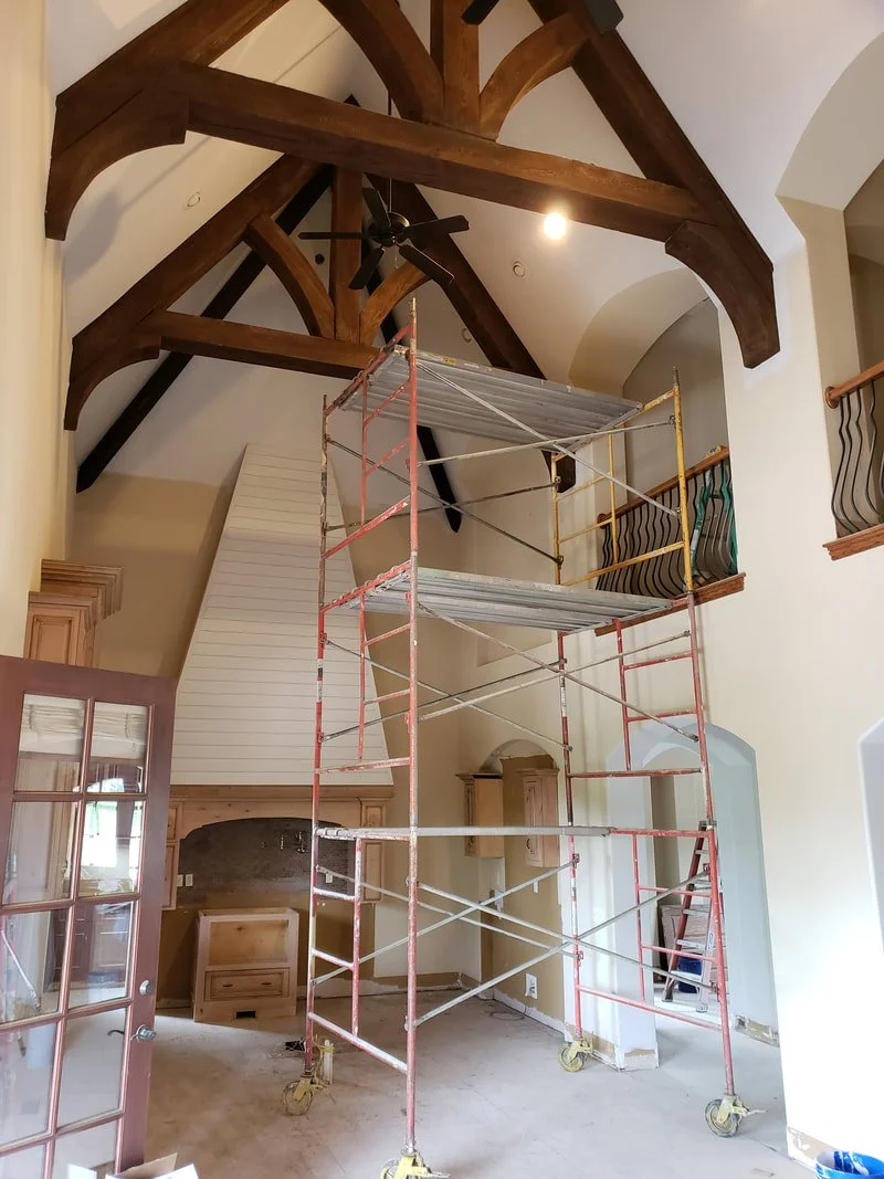 Interior painting walls ceilings trim doors