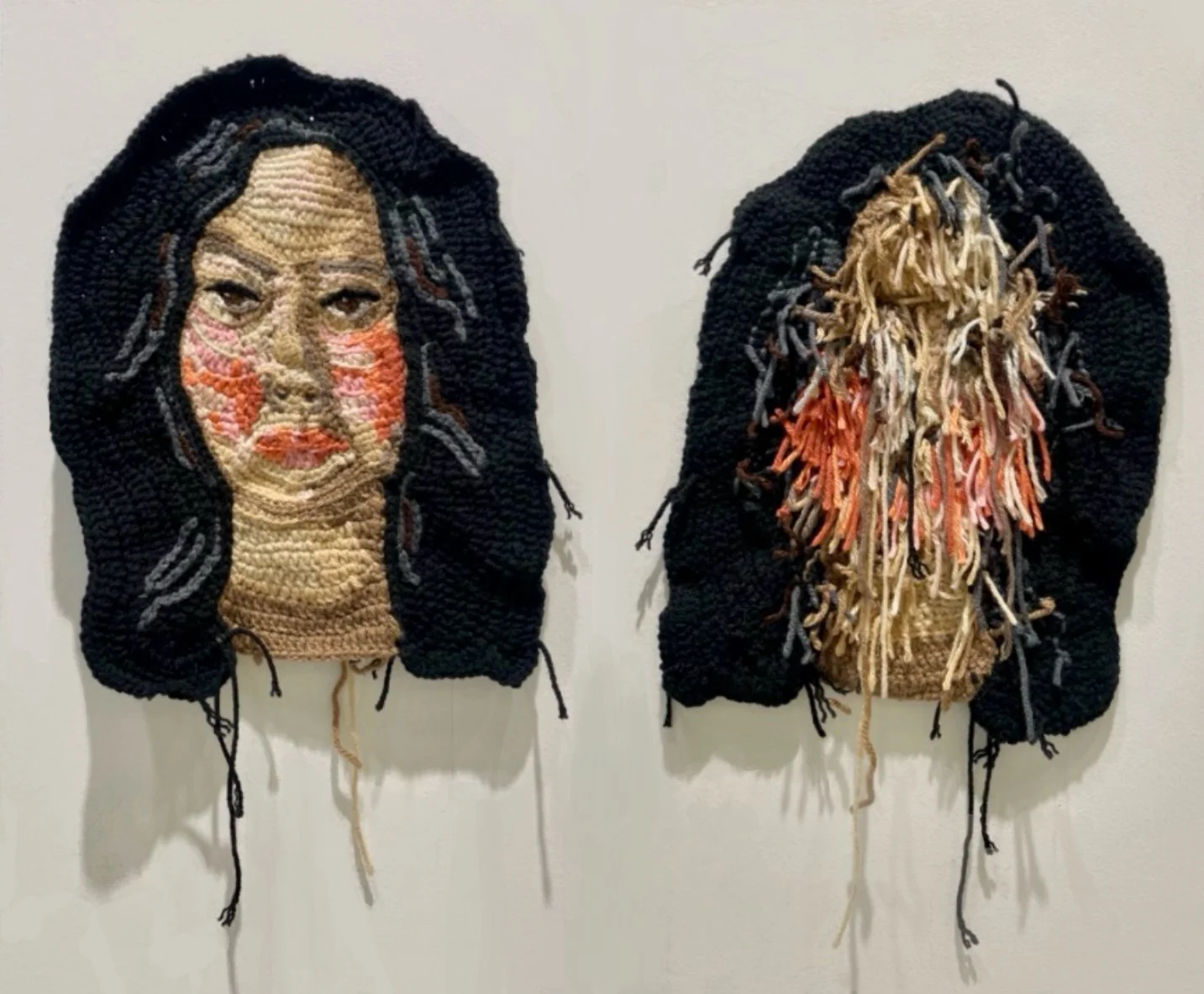 Reflection 2, Acrylic fiber, 24x20in, 2024