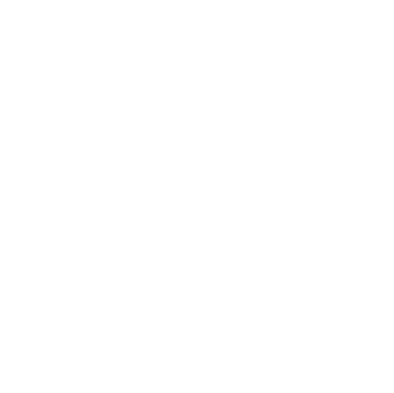 A white outline drawing of a human ear on a black background.