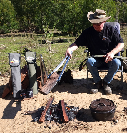 Lift BIG logs onto the fire with Tongs for Tossers Fire Tongs