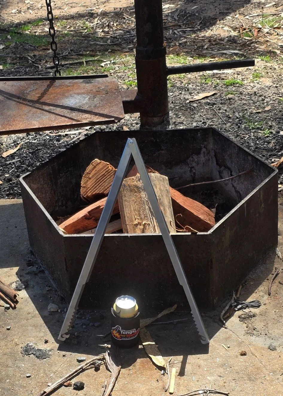 Tongs for Tossers Fire Tongs, Strong and Capable near Campfire