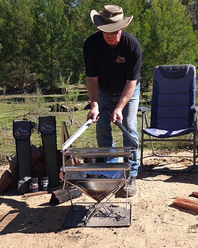 Grill Plate lifting using Tongs for Tossers specially designed slots 