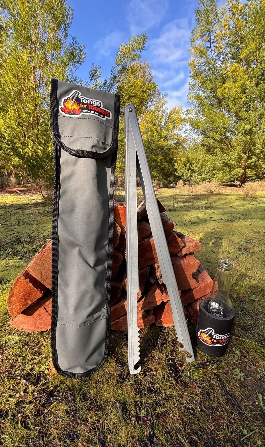 Grey canvas bag from tongs for Tossers