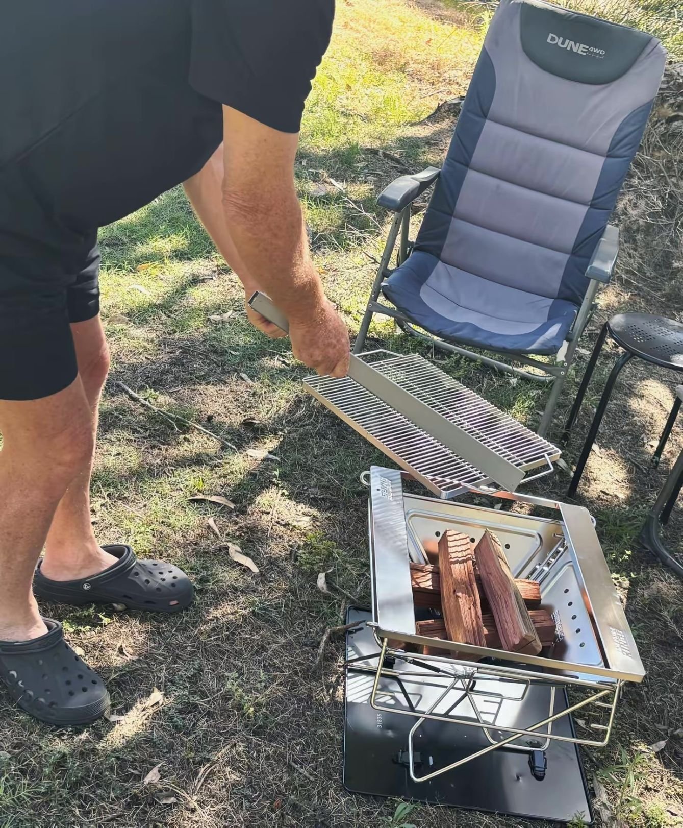 Multiple uses while camping for these Tongs for Tossers fire tongs