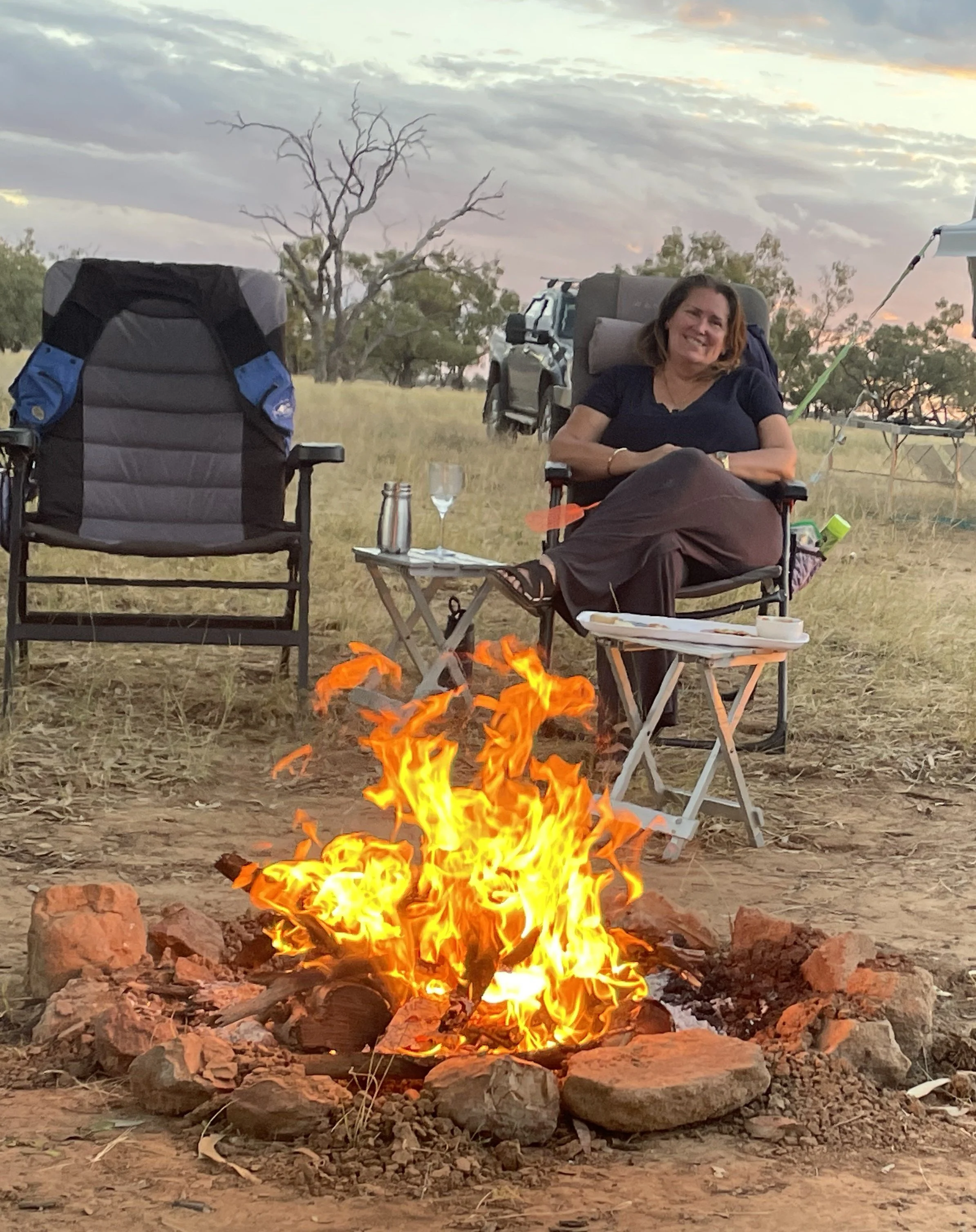Roaring Fire, Tongs for Tossers, wine, beautiful views