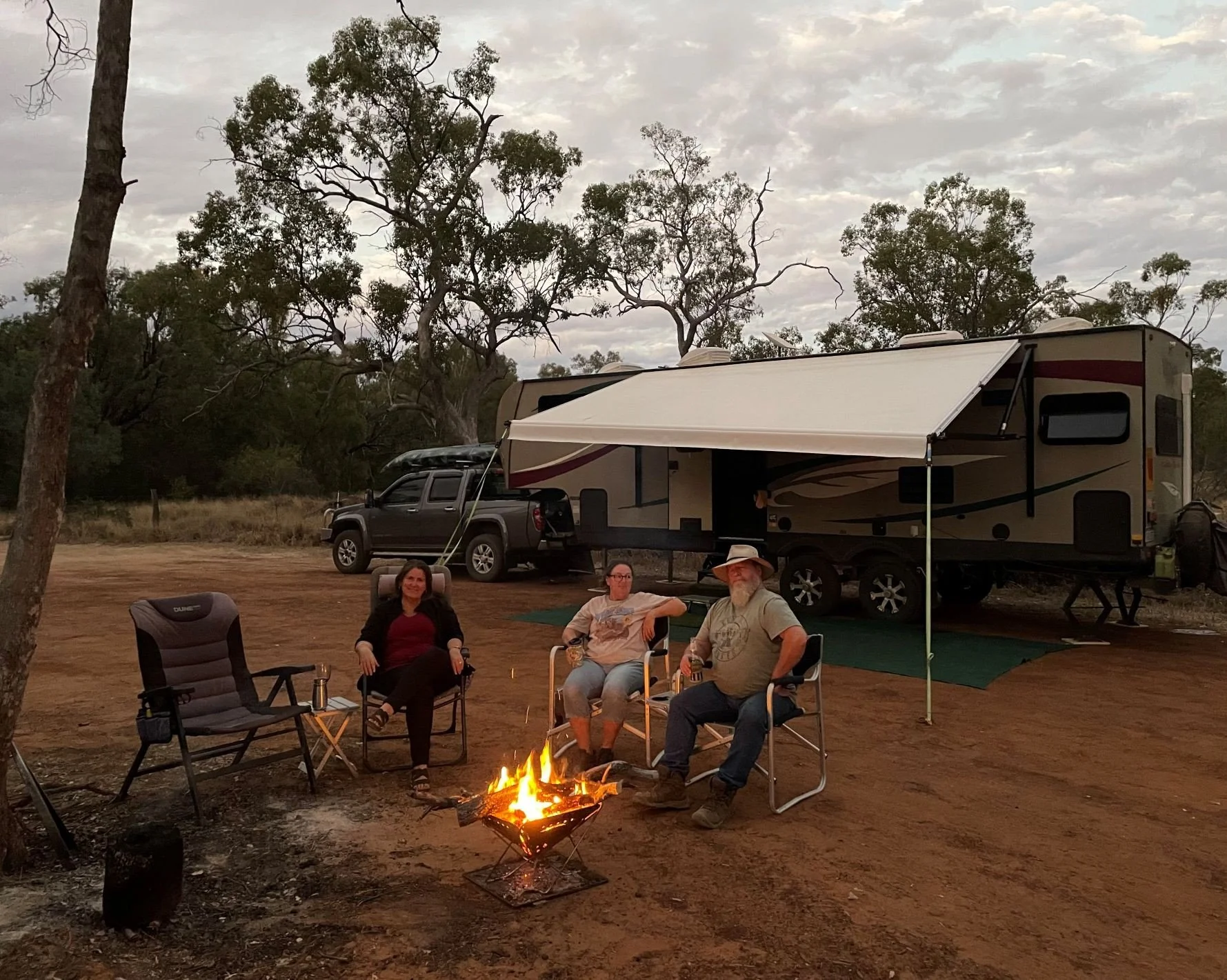 Tongs for Tossers Camping Fire Tongs in Camping Setting