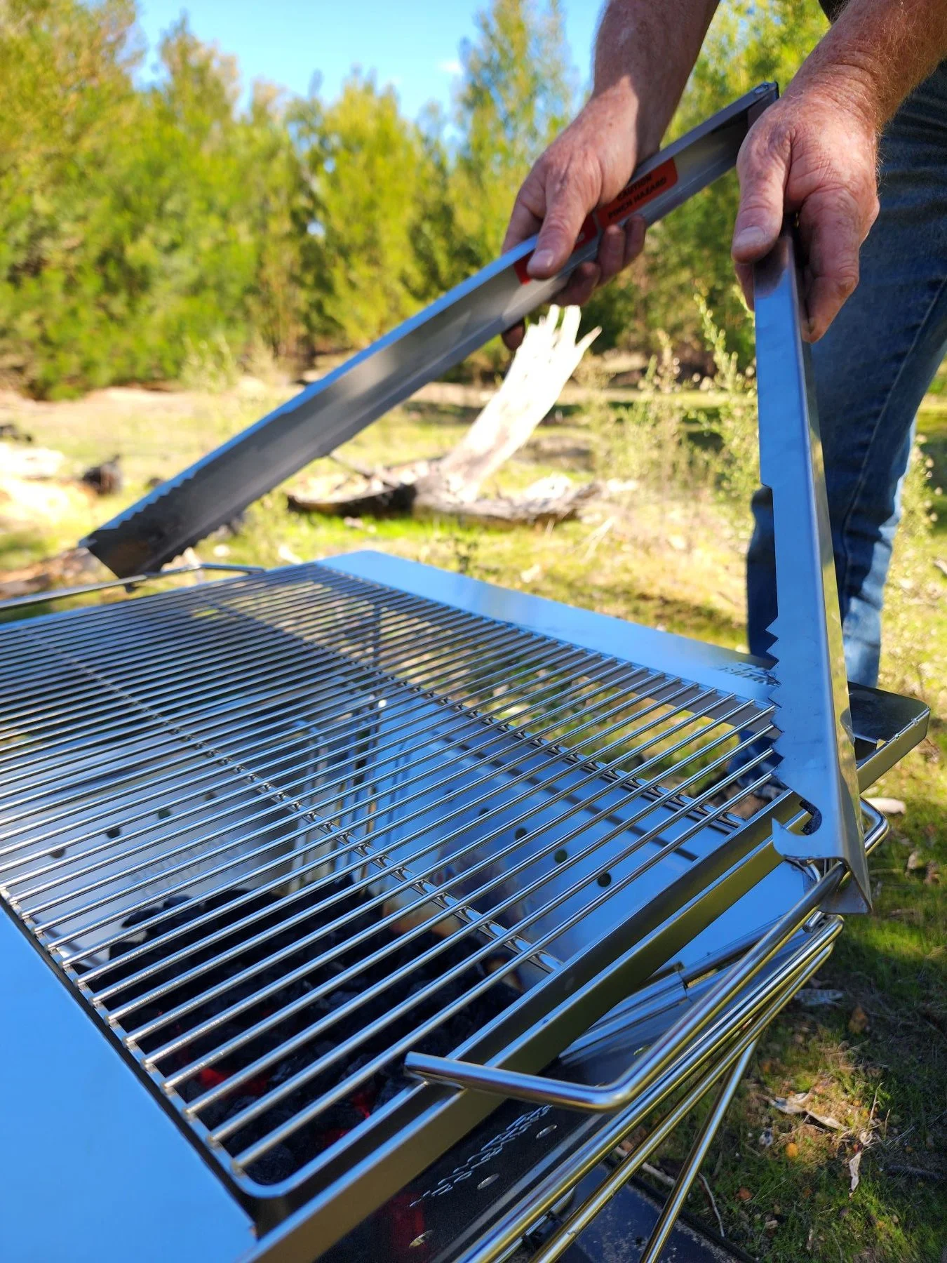 Fire Pit Grill lifting with Tongs for Tossers Fire Tongs