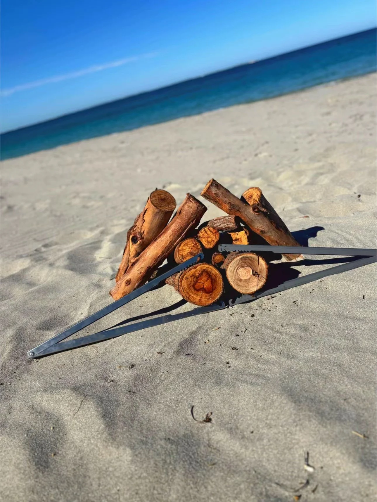 Tongs for Tossers Stainless Steel Campfire tongs are great for the beach