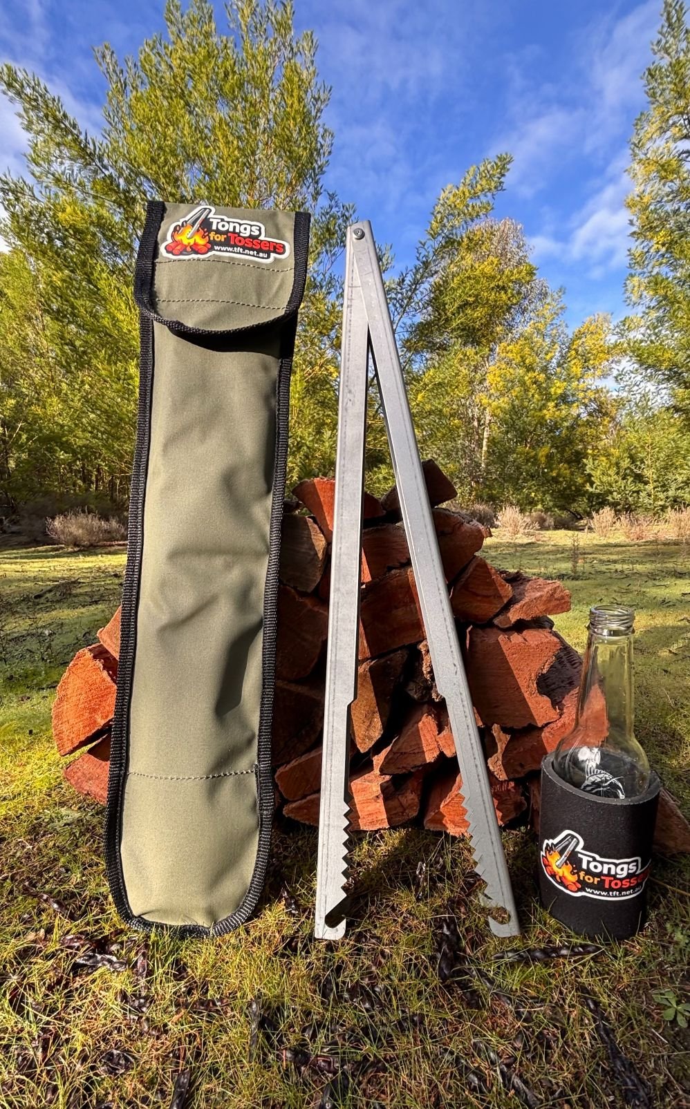 Tough Canvas Bag for Tongs for Tossers fire tongs