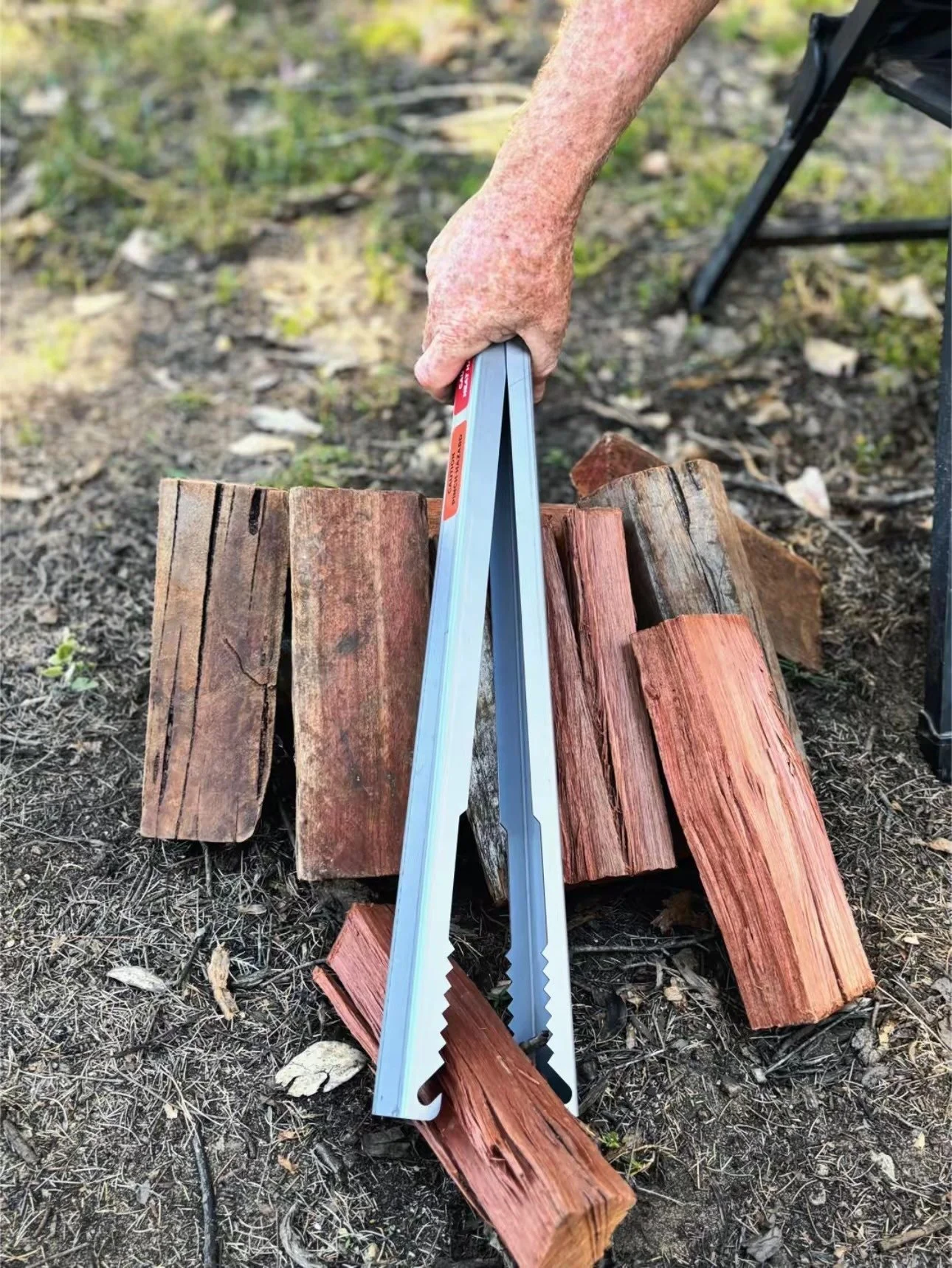 Tongs for Tossers by far the easiest fire tongs to use at home or camping