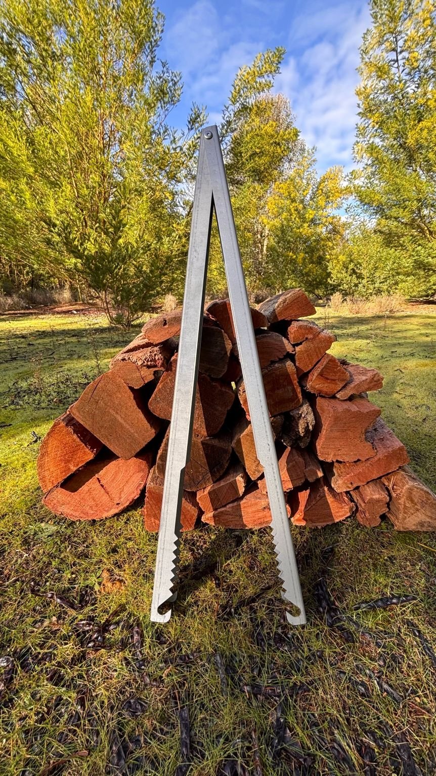 Tongs for Tossers Fire Tongs, Strong for lifting firewood, great Fathers Day gift