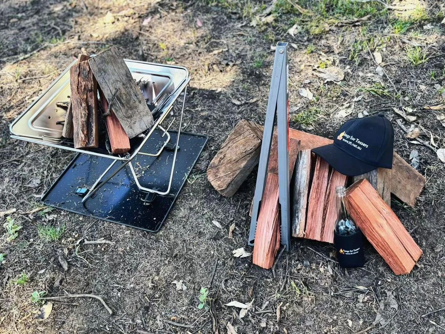 Fire Pits, Oz Pig, home fire pit or the wood stove, Tongs for Tossers are the best tongs to own