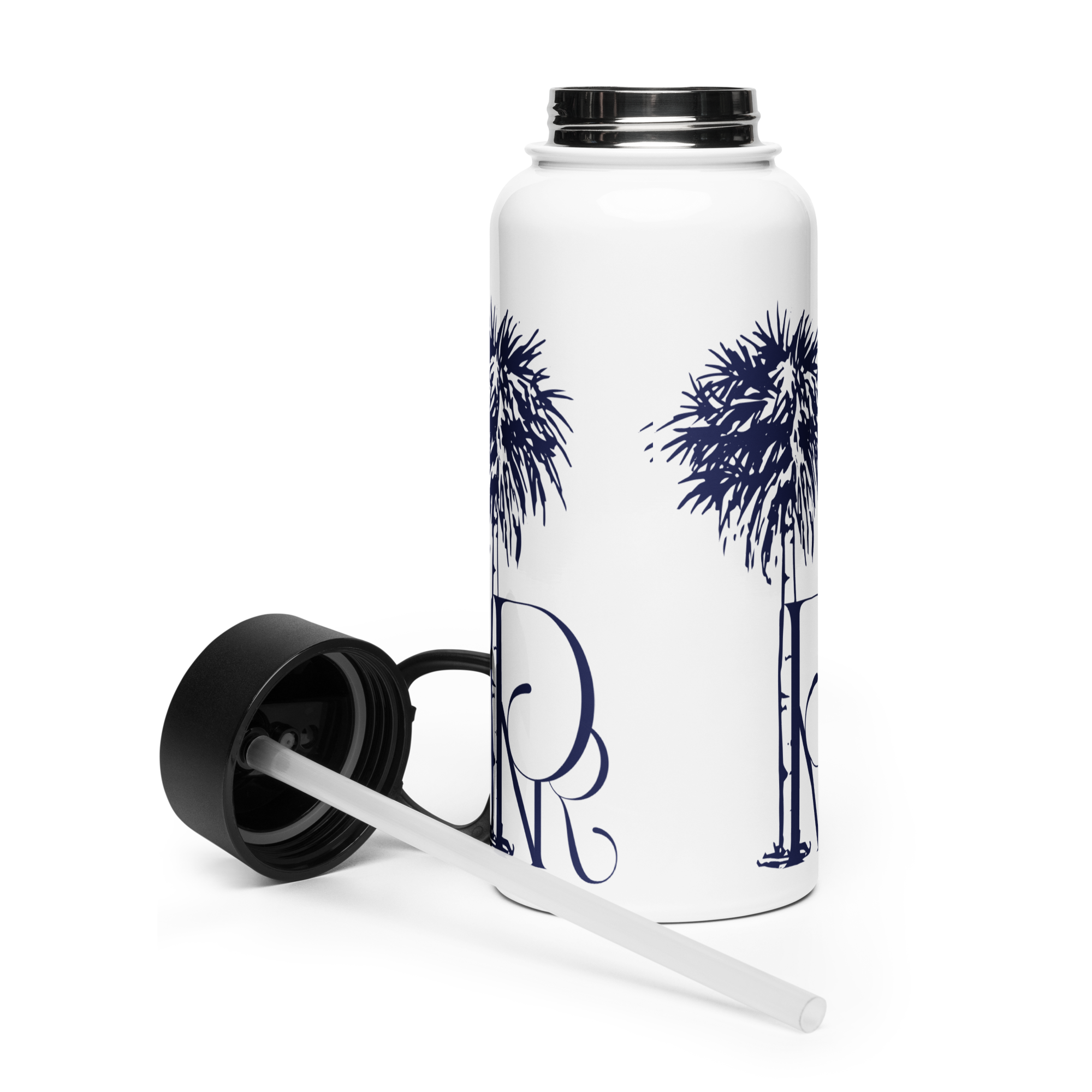 Powell Nation Retreat Stainless Steel Water Bottle w/ a Straw Lid