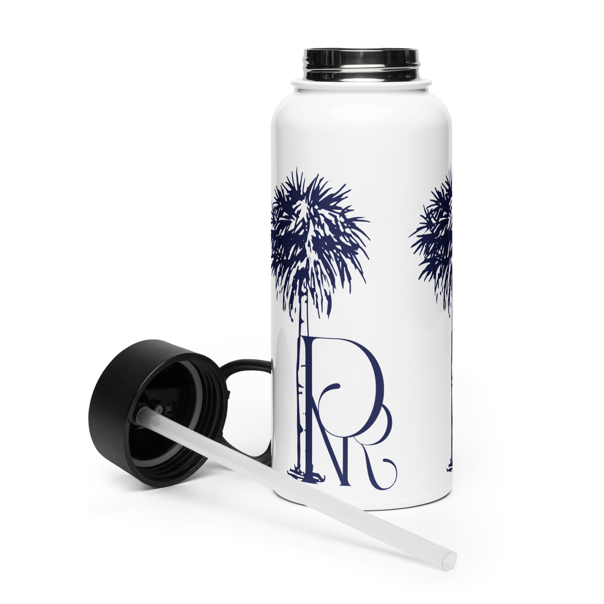 Powell Nation Retreat Stainless Steel Water Bottle w/ a Straw Lid