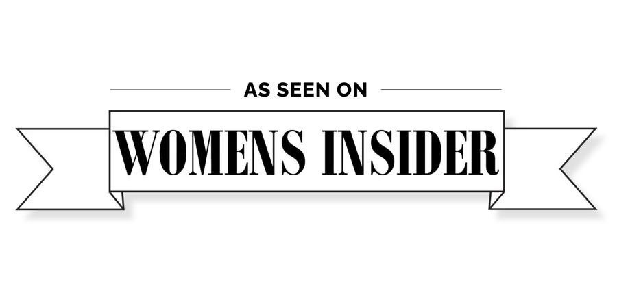 Black-and-white ribbon banner labeled “WOMENS INSIDER.”