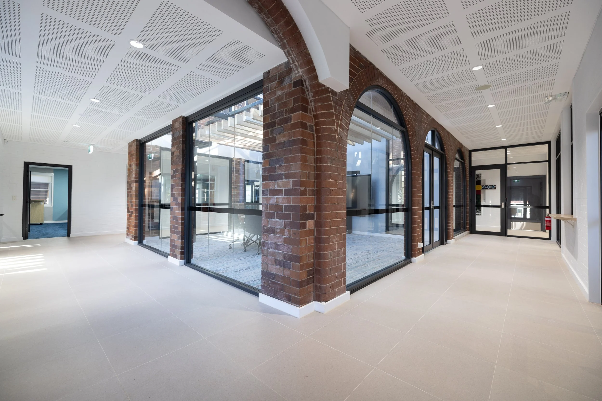 Commercial office interior photographed for construction completion in Sydney