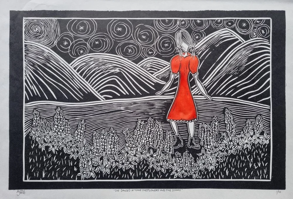 She Danced Among the Flowers and Stars