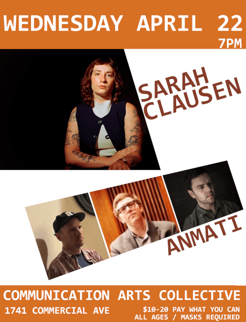 2026-04-22 Wednesday: Sarah Clausen // Anmati