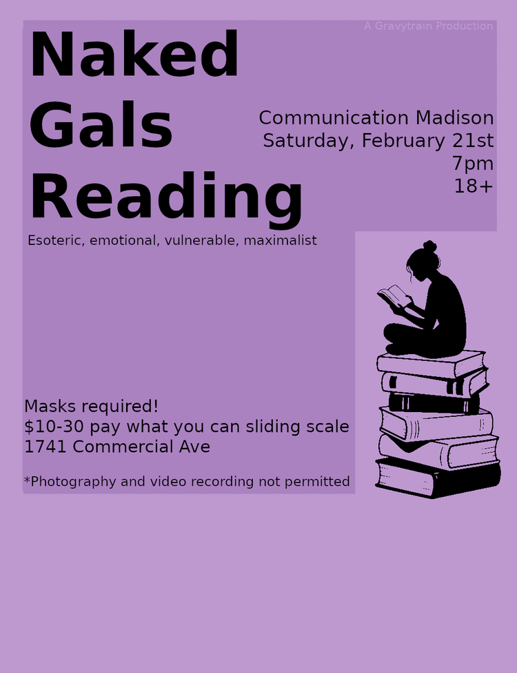 2026-02-21 Saturday: Naked Gals Reading