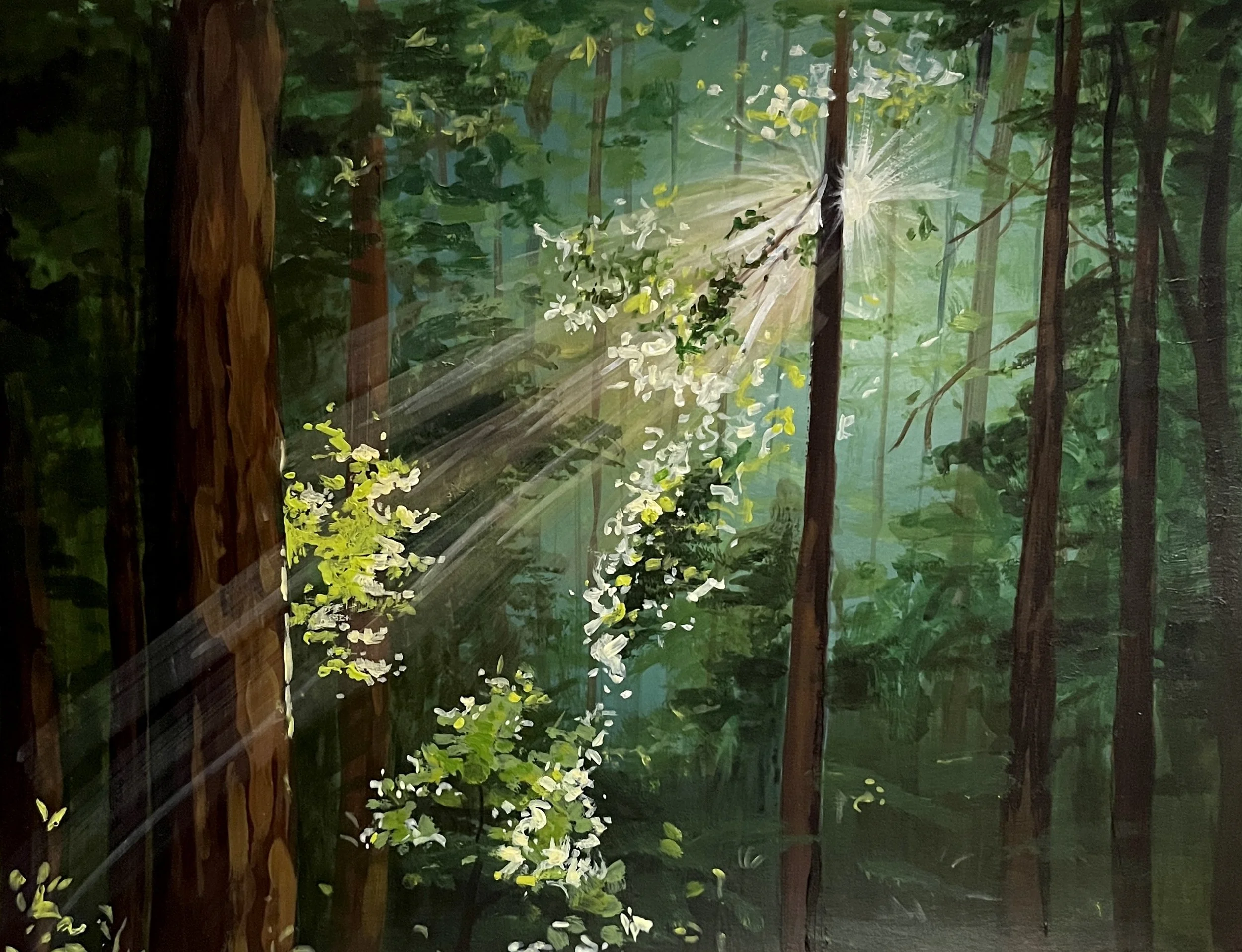     Study 1, Acrylic on paper, 9x12 in, 2024	