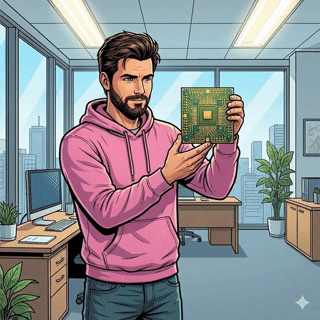 Student learning AI automation at computer workstation - affordable AI course demonstration